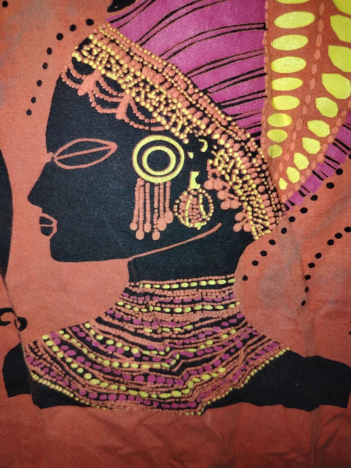 Jet Orange Graphic Short-Sleeve Top Size 14