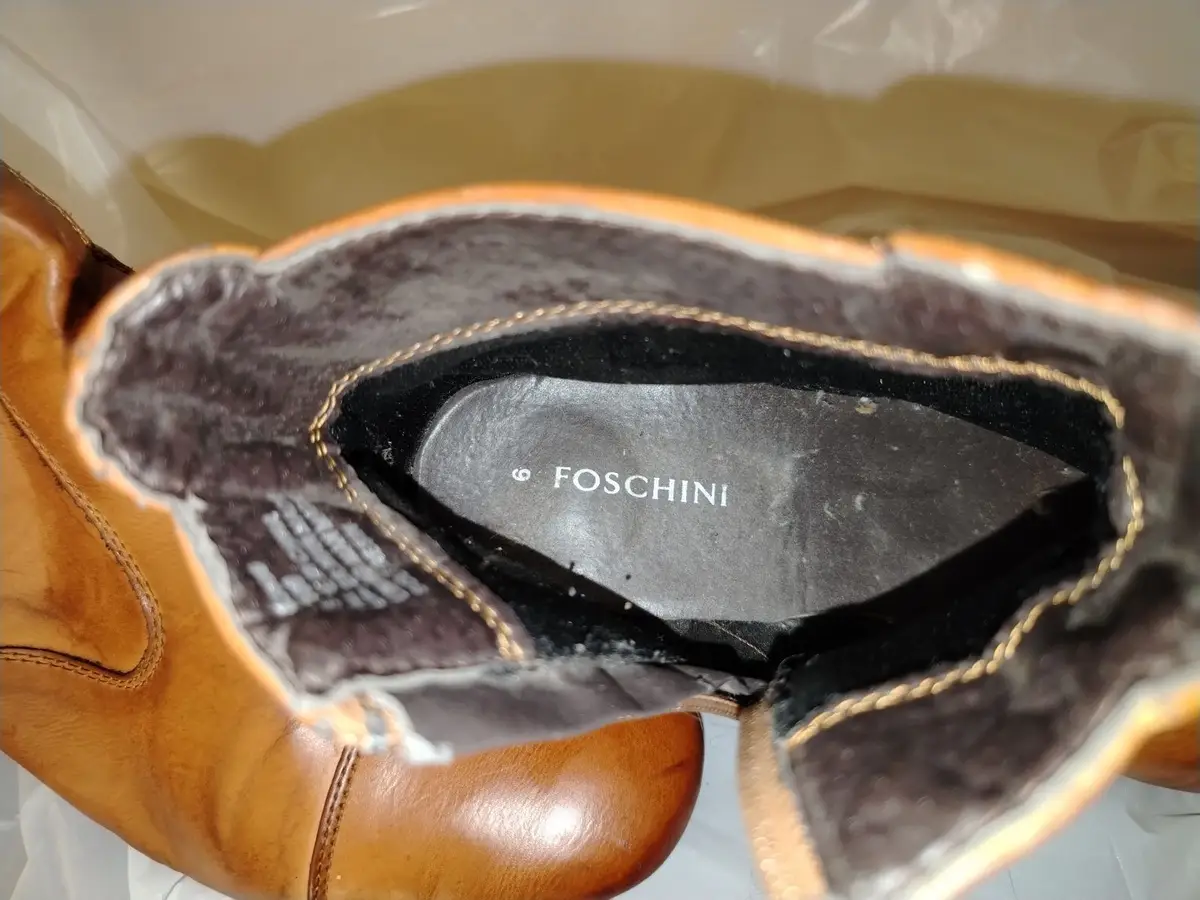 Foschini Tan Leather Ankle Boots Size 6