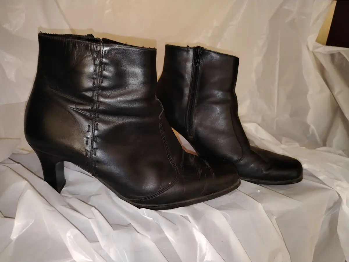 Woolworths Black Leather Ankle Boots