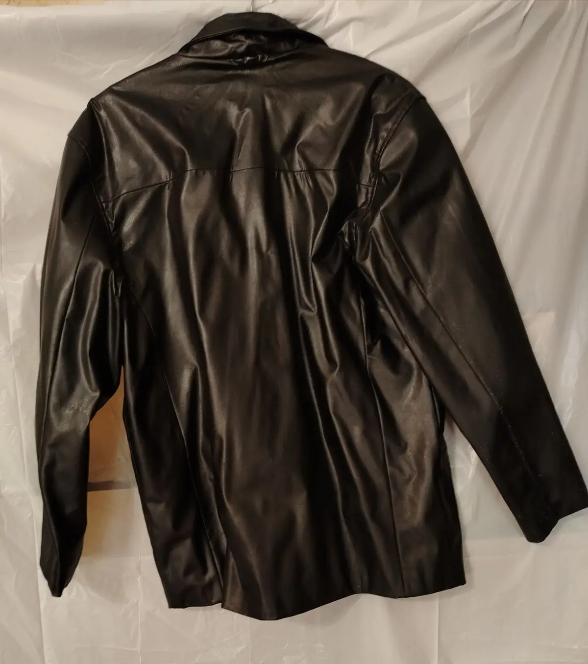 Truworths Studio Men's Black Faux-Leather Jacket