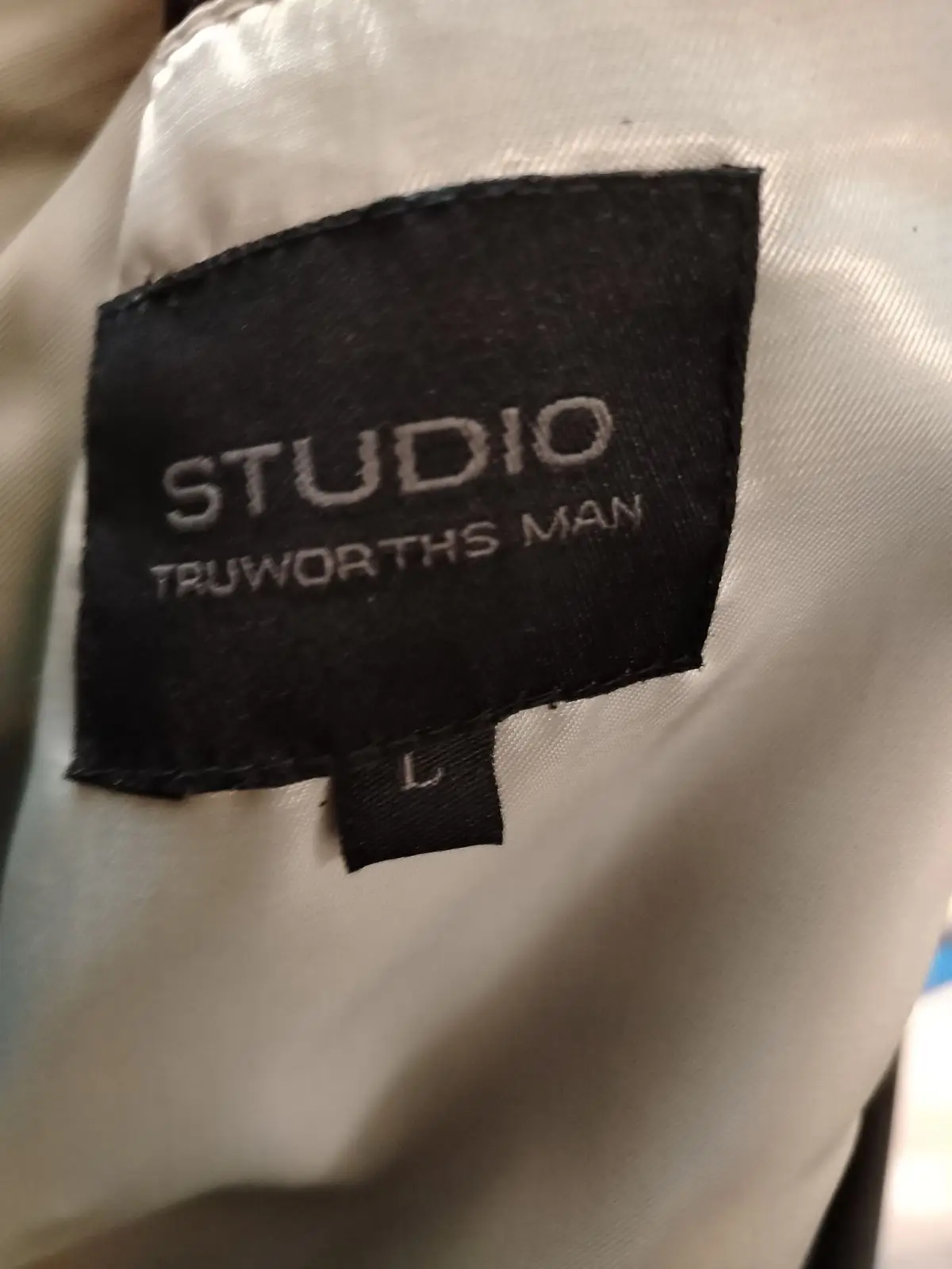 Truworths Studio Men's Black Faux-Leather Jacket
