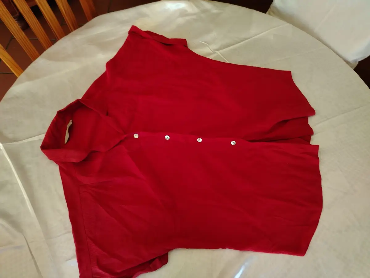 Truworths Red Short-Sleeve Button-Down Shirt