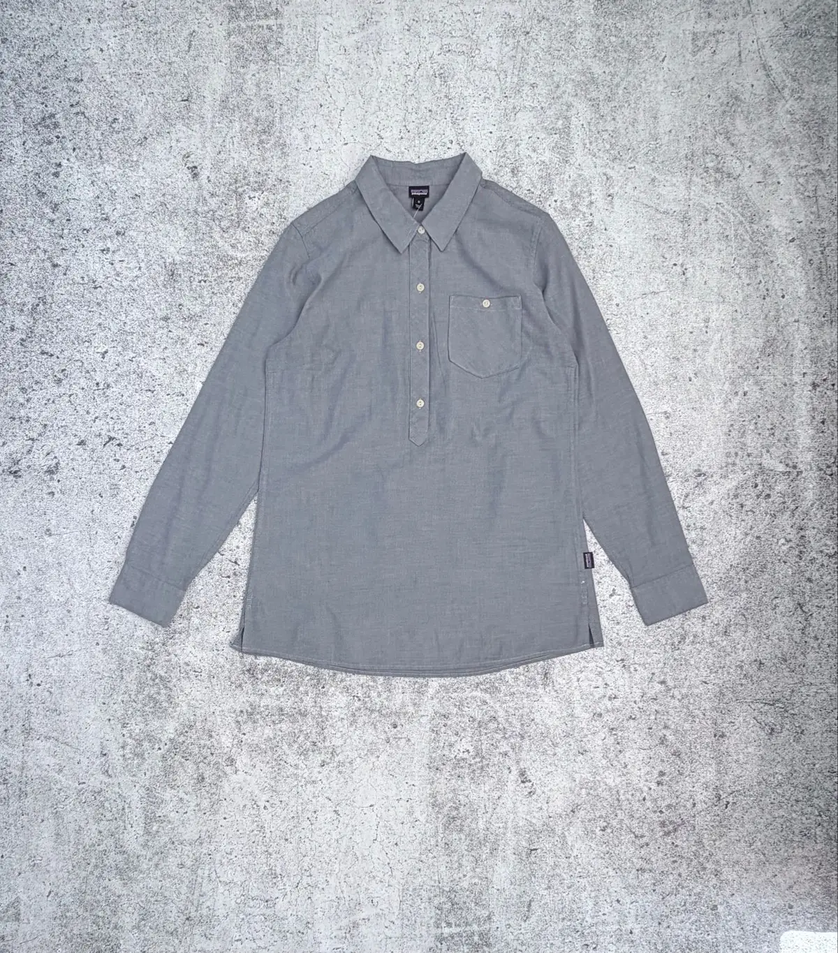 Patagonia Grey Long Sleeve Button-Up Shirt