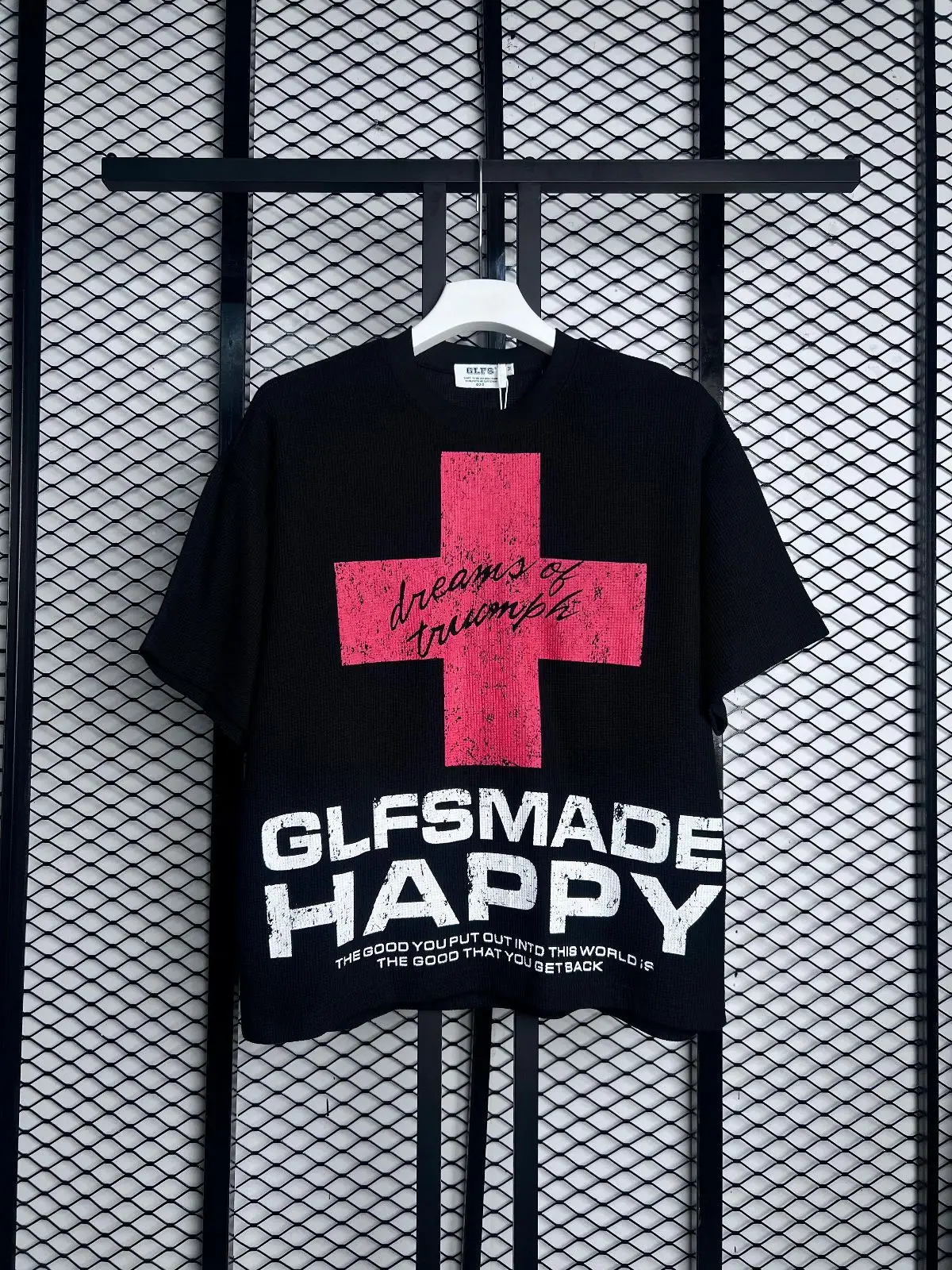 GLFSMADE Graphic Waffle Knit T-Shirt