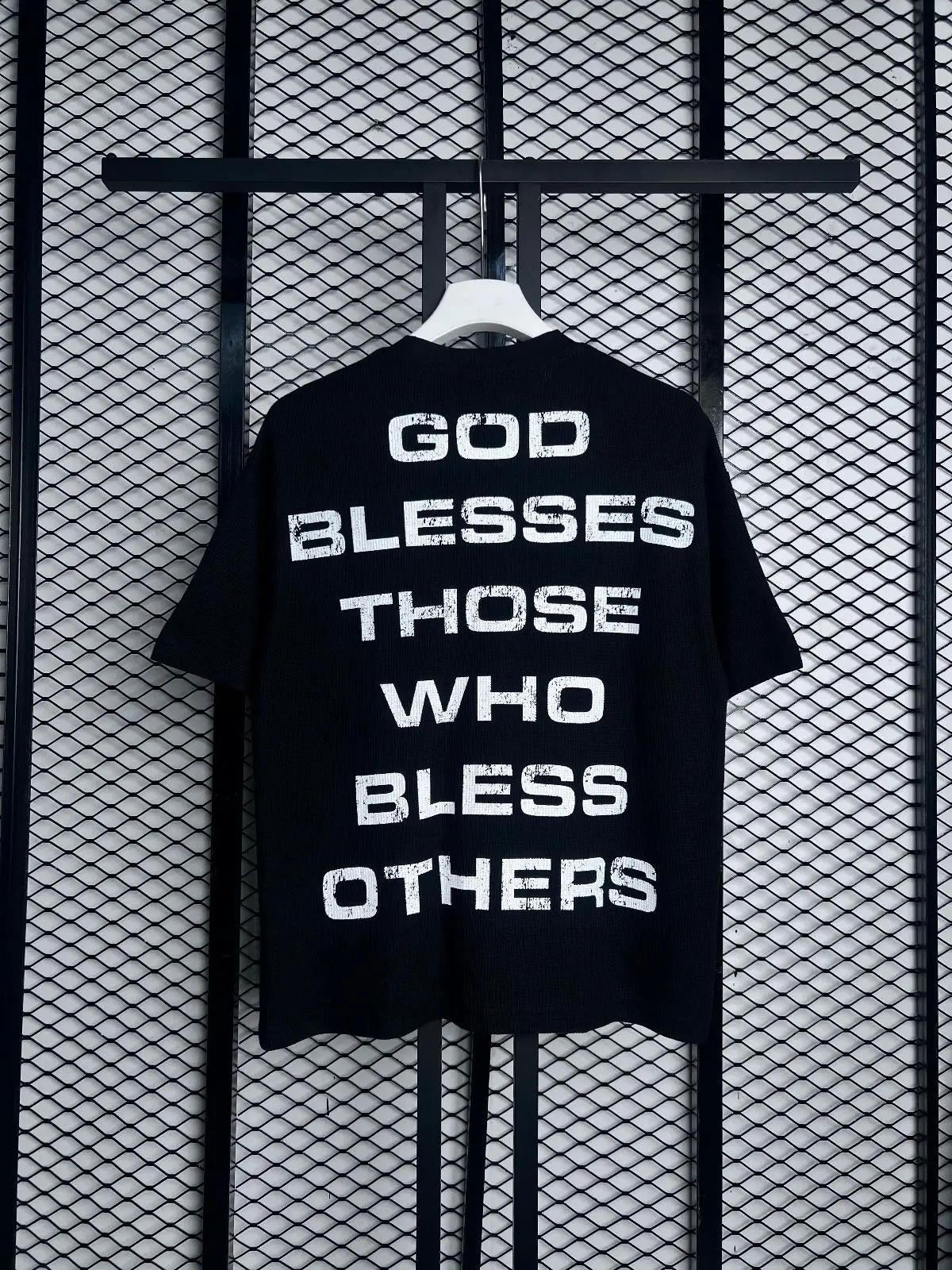GLFSMADE Graphic Waffle Knit T-Shirt