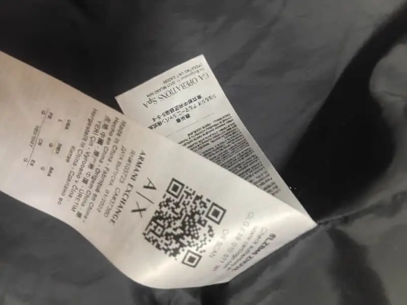 A|X Armani Exchange Men's Geometric Eagle Logo Lightweight Jacket (Armani Sustainability Project Edi