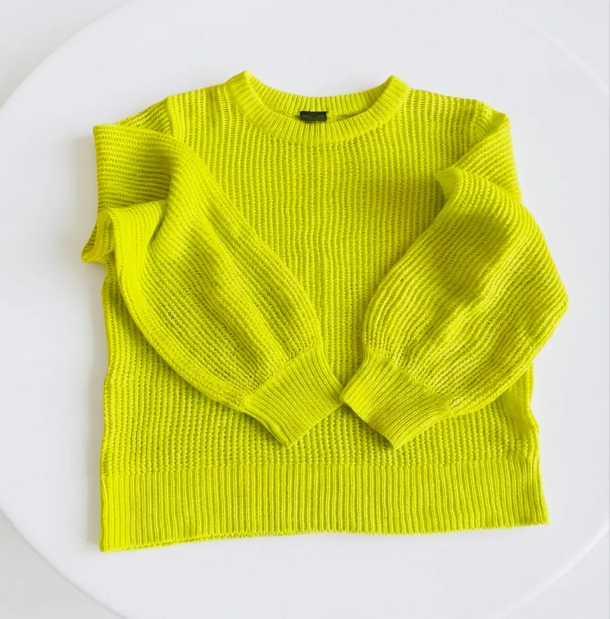 Truworths Lime Green Ribbed Knit Sweater