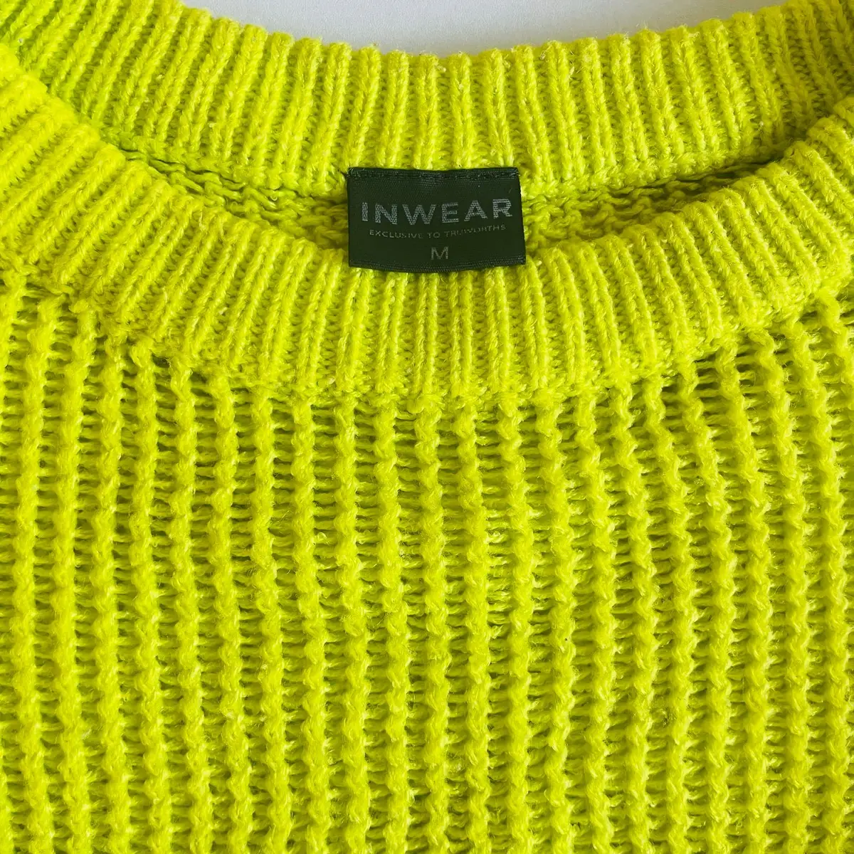 Truworths Lime Green Ribbed Knit Sweater
