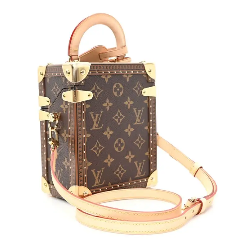 Louis Vuitton Monogram Macassar canvas hard-sided trunk