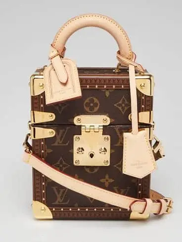 Louis Vuitton Monogram Macassar canvas hard-sided trunk