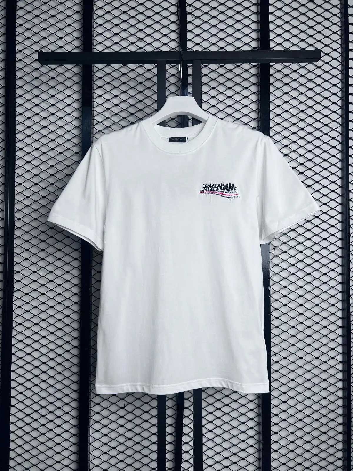 Balenciaga White Graphic Logo T-Shirt