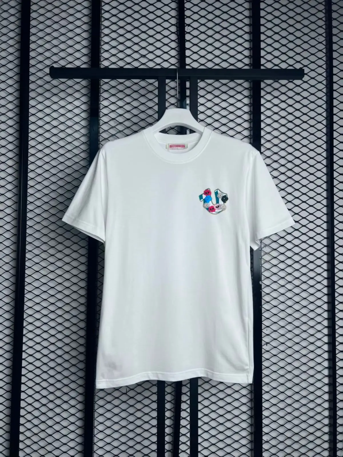 True Religion White Floral Horseshoe Logo T-Shirt