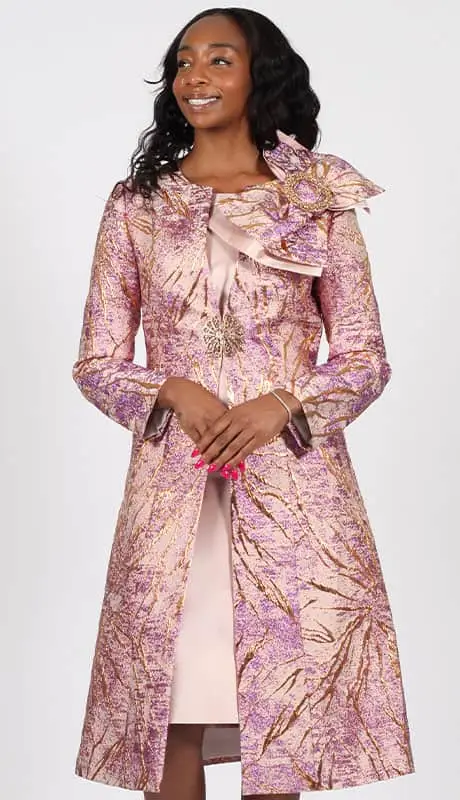 Diana Couture 9130 two-piece brocade jacket dress,