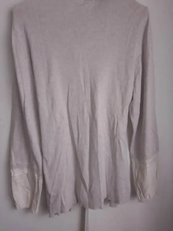 🌸 Coquette / Cottagecore Soft Beige Mock Layer Top 🌸