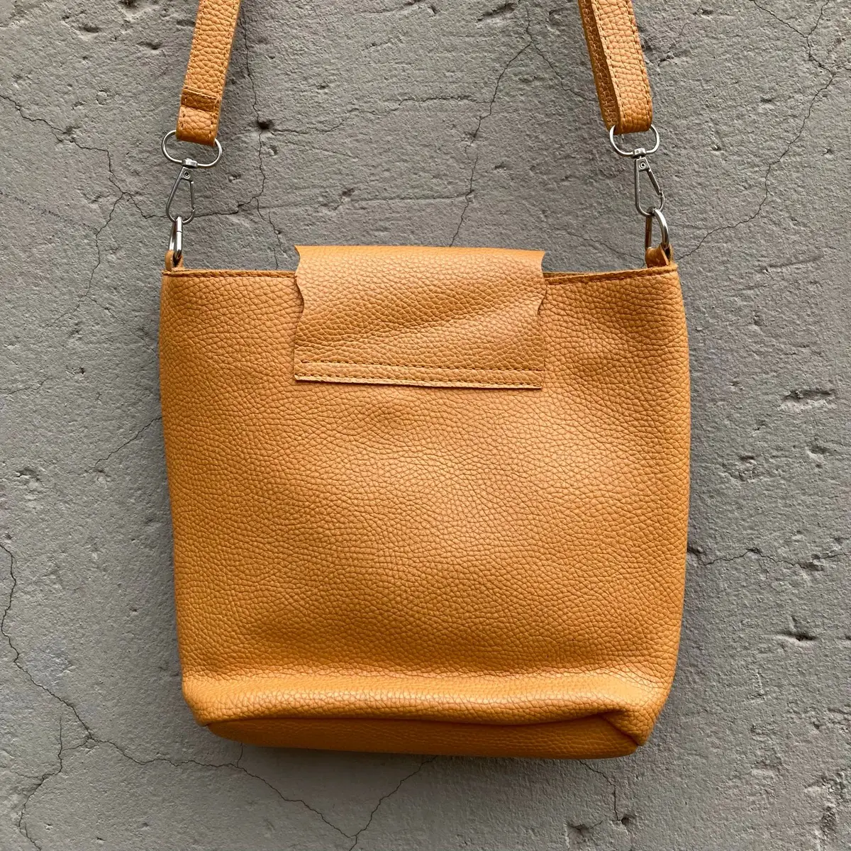 Yellow Crossbody Bag with Tassel