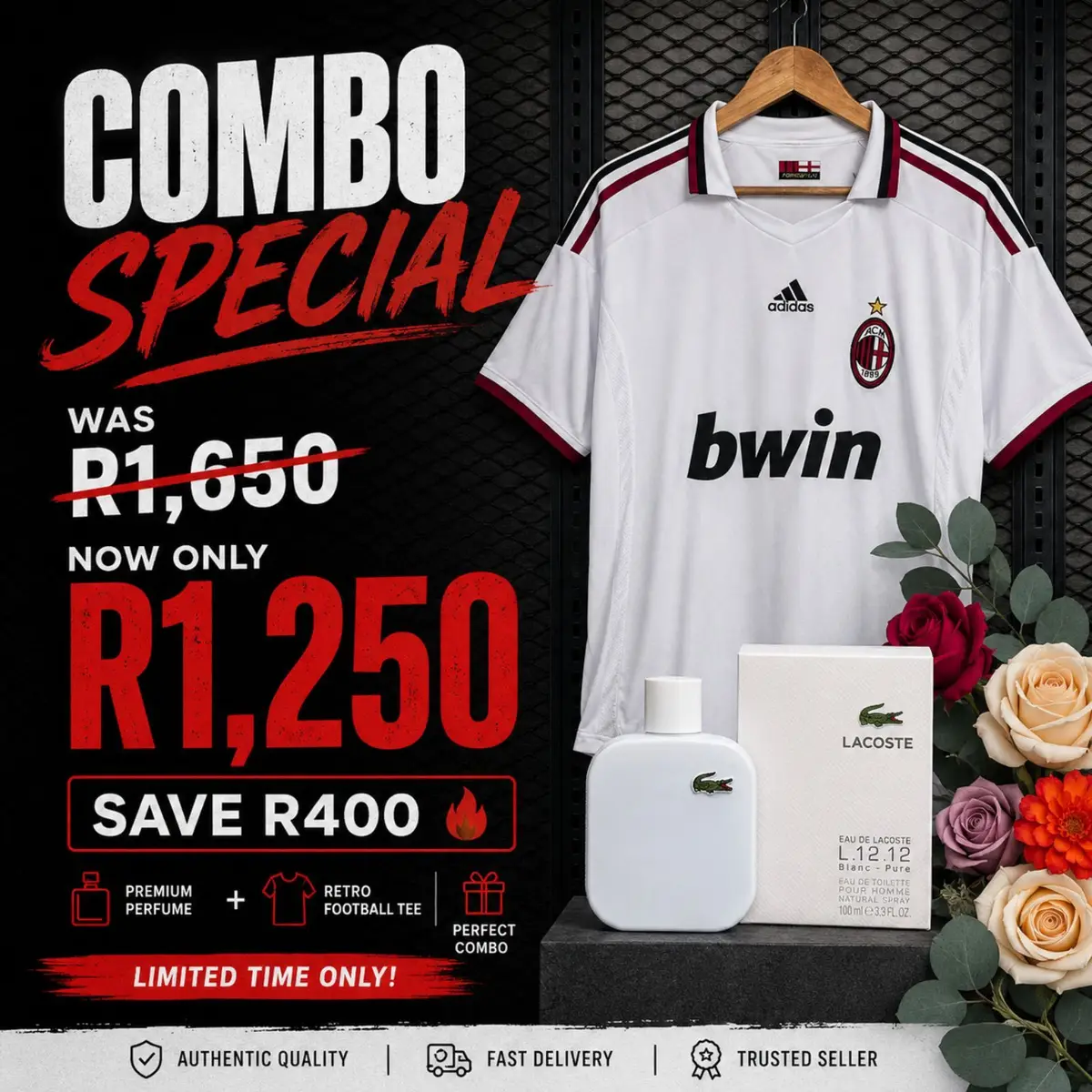 Adidas AC Milan Retro Football Jersey