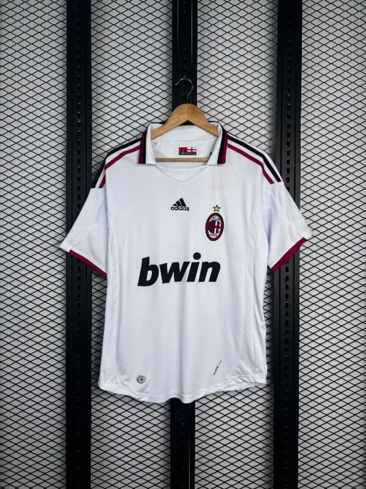 Adidas AC Milan Bwin White Football Jersey