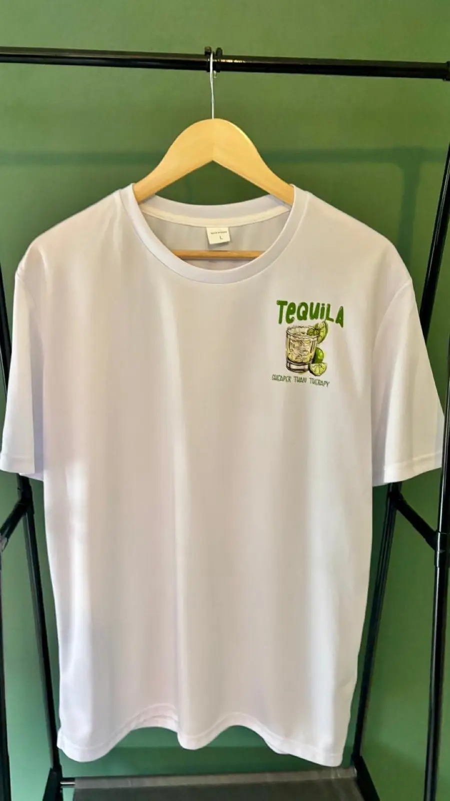 Shein Tequila Graphic White T-Shirt