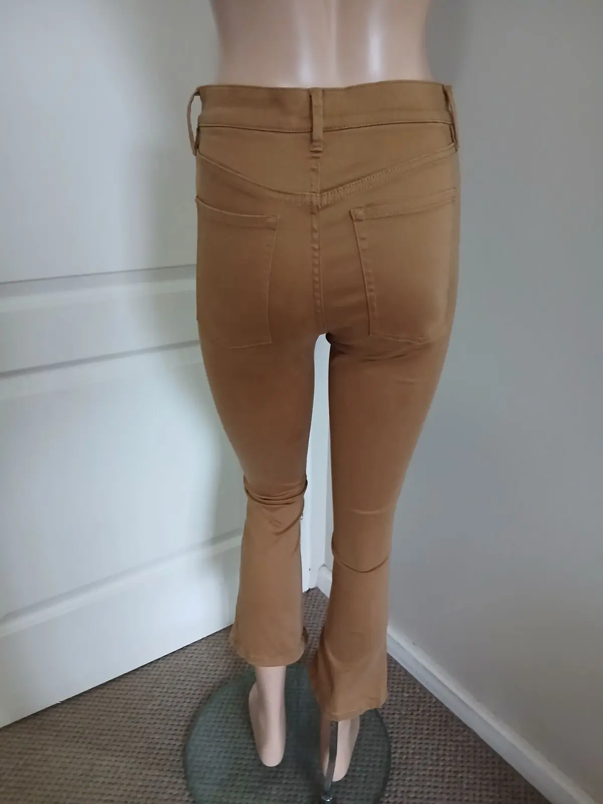 Country Road Tan Cropped Flare Jeans Size 8