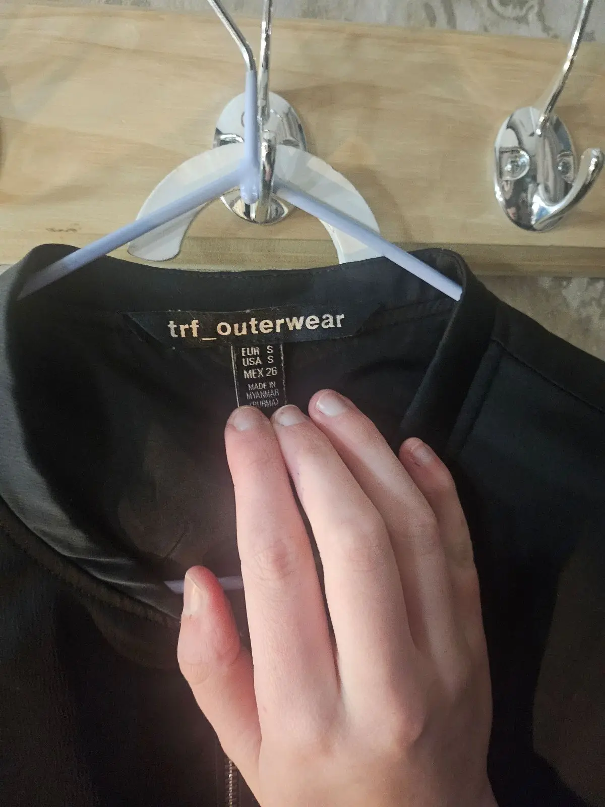 Black Zip-Up Bomber Jacket