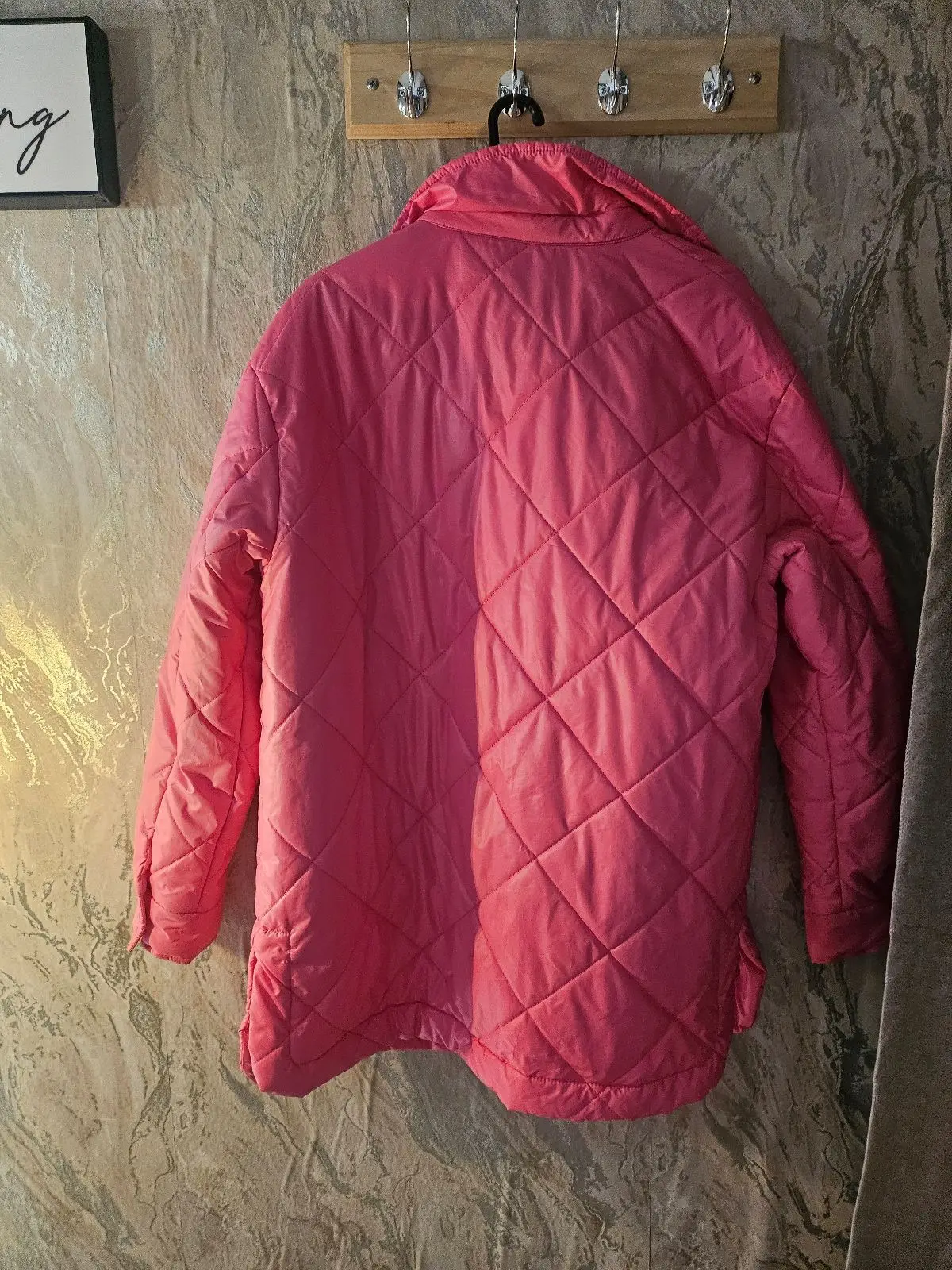 Shein Pink Quilted Jacket