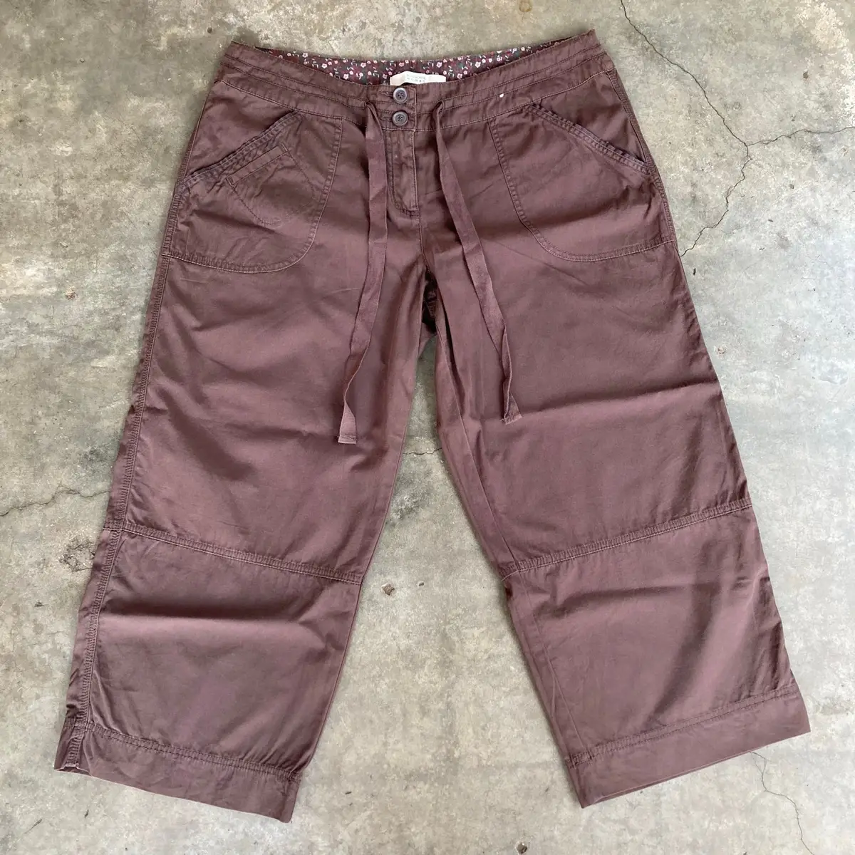 Woolworths Country Road Brown Cropped Utility Pants Size 16