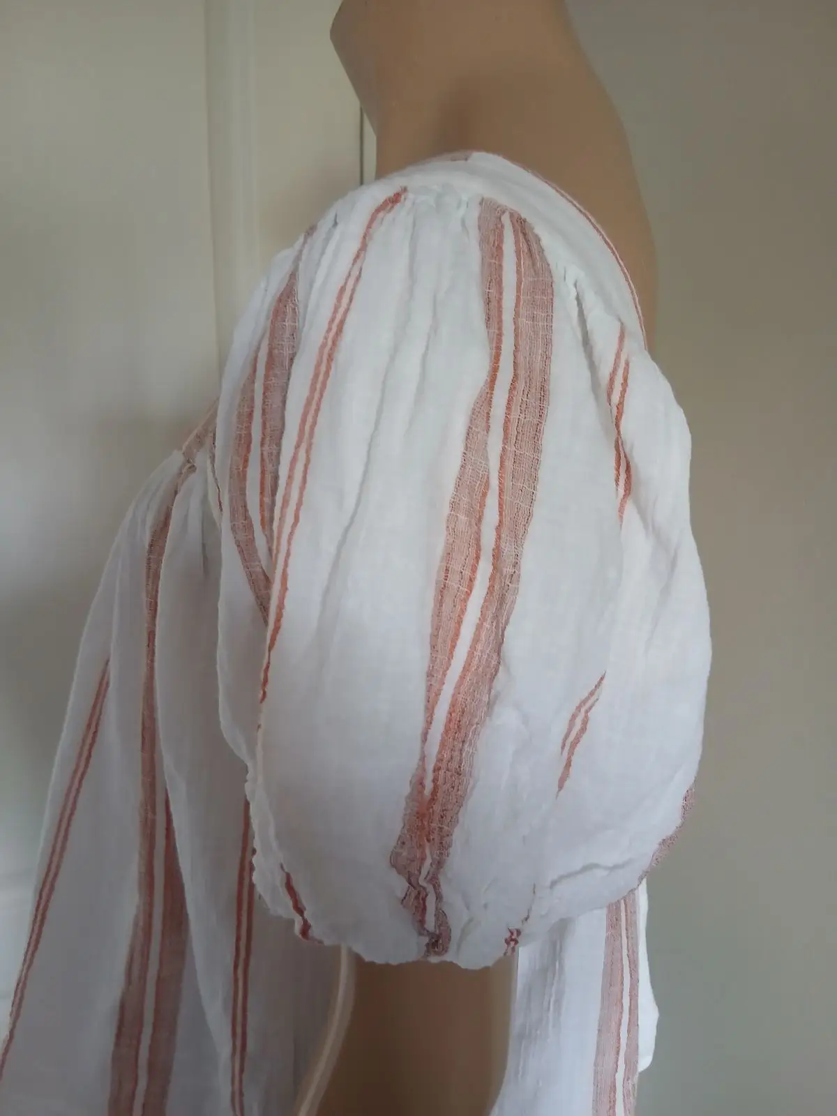 Poetry Striped Square-Neck Blouse