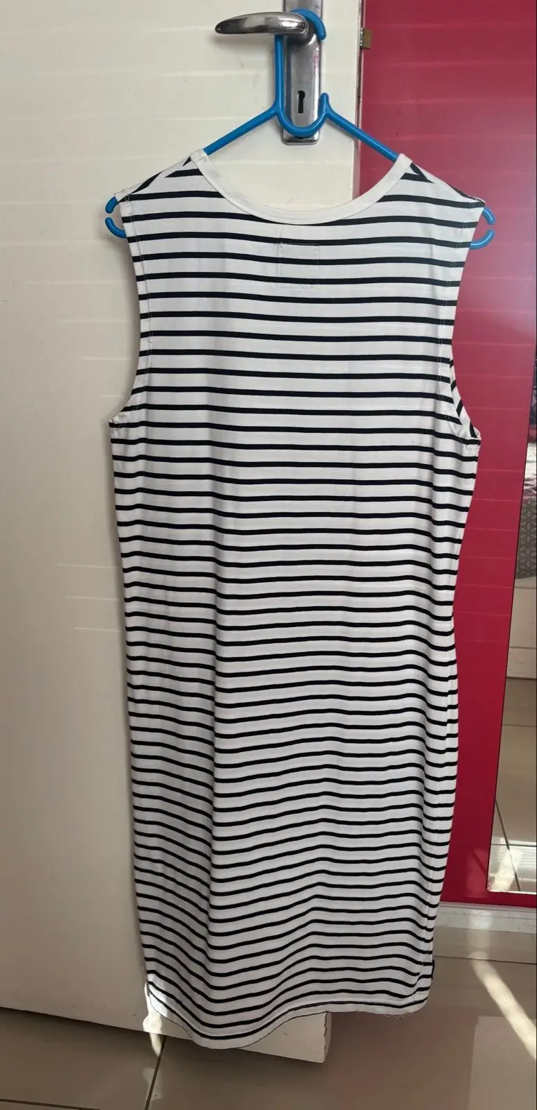Aca Joe Striped Sleeveless Dress