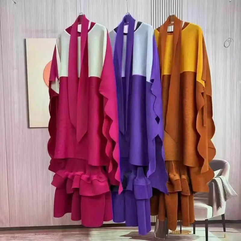 Three part pleated 2 piece