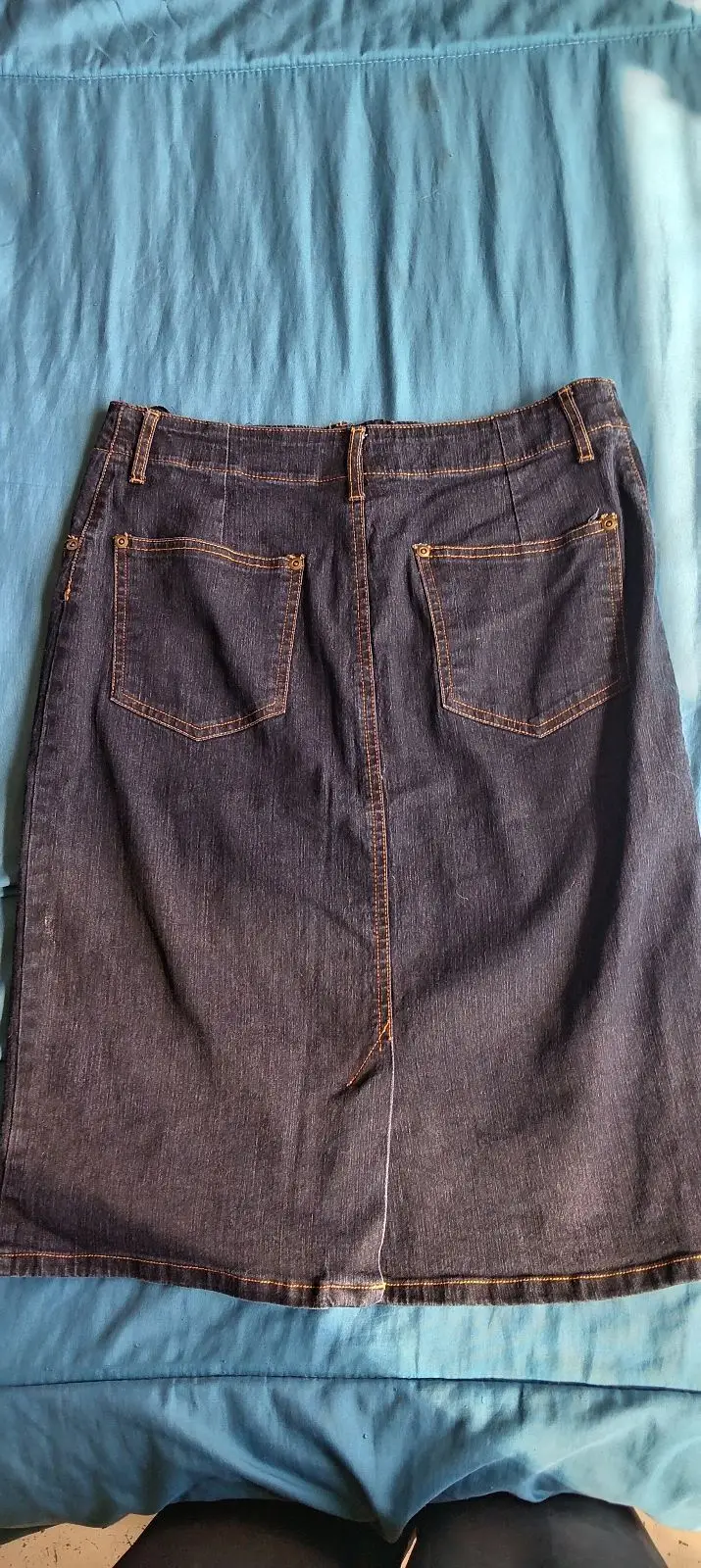 Jonsson Dark Denim Midi Skirt