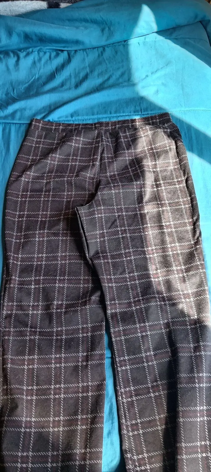 Miladys Plaid Pattern Trousers