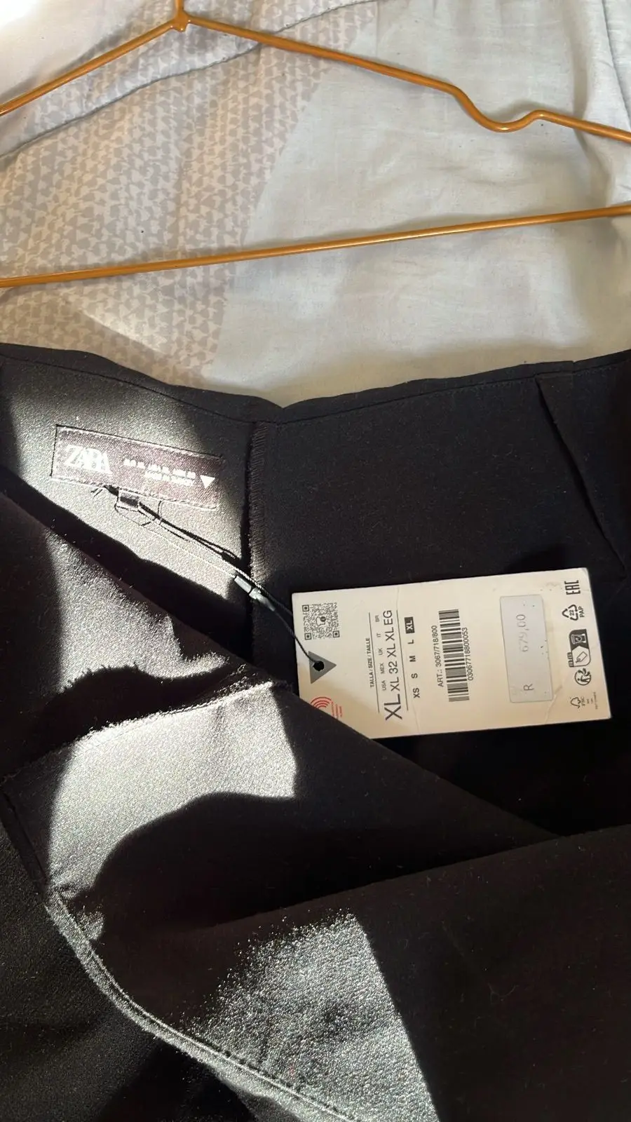 Zara Black Skort Brand New With Tags