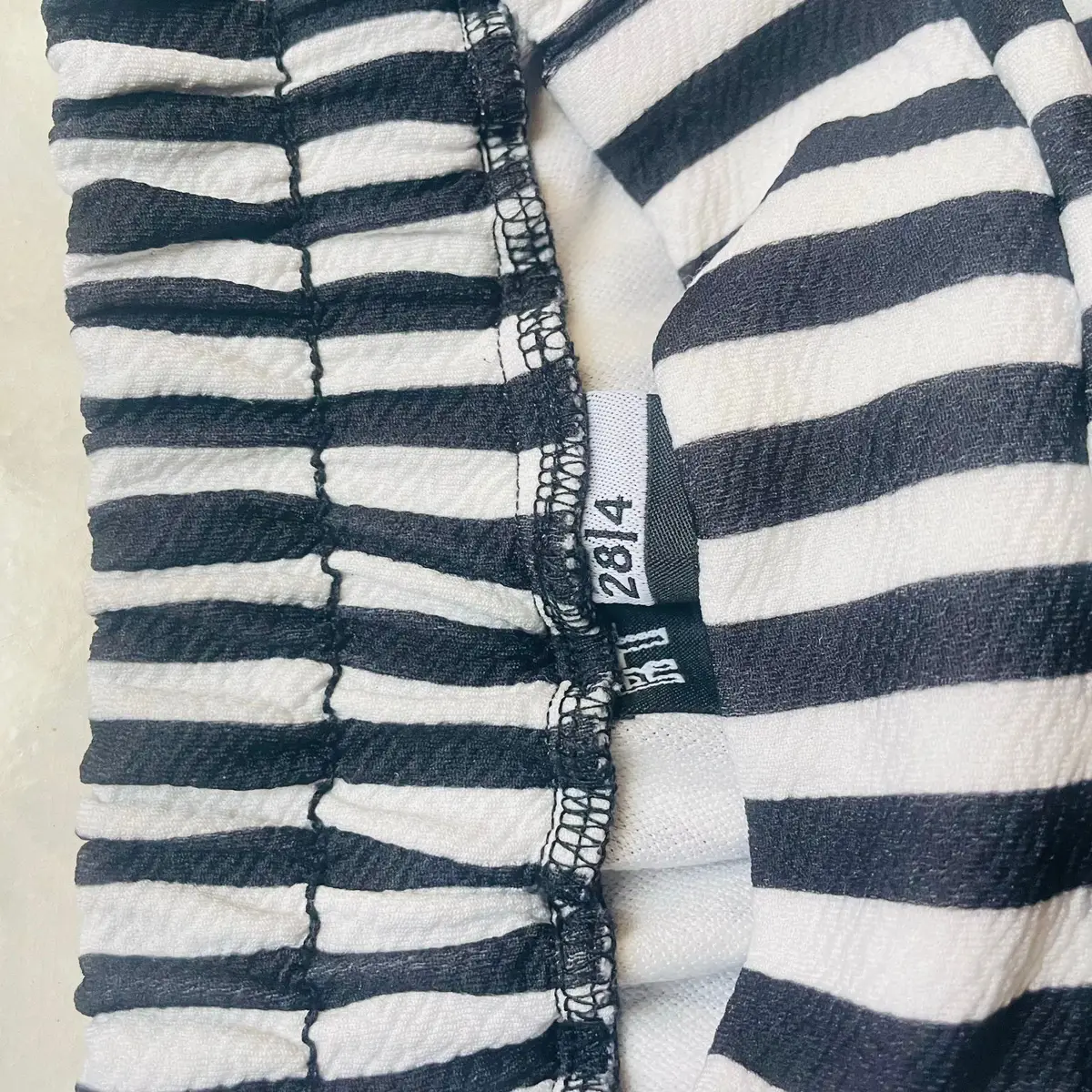 Mr Price Black and White Striped Wide-Leg Pants