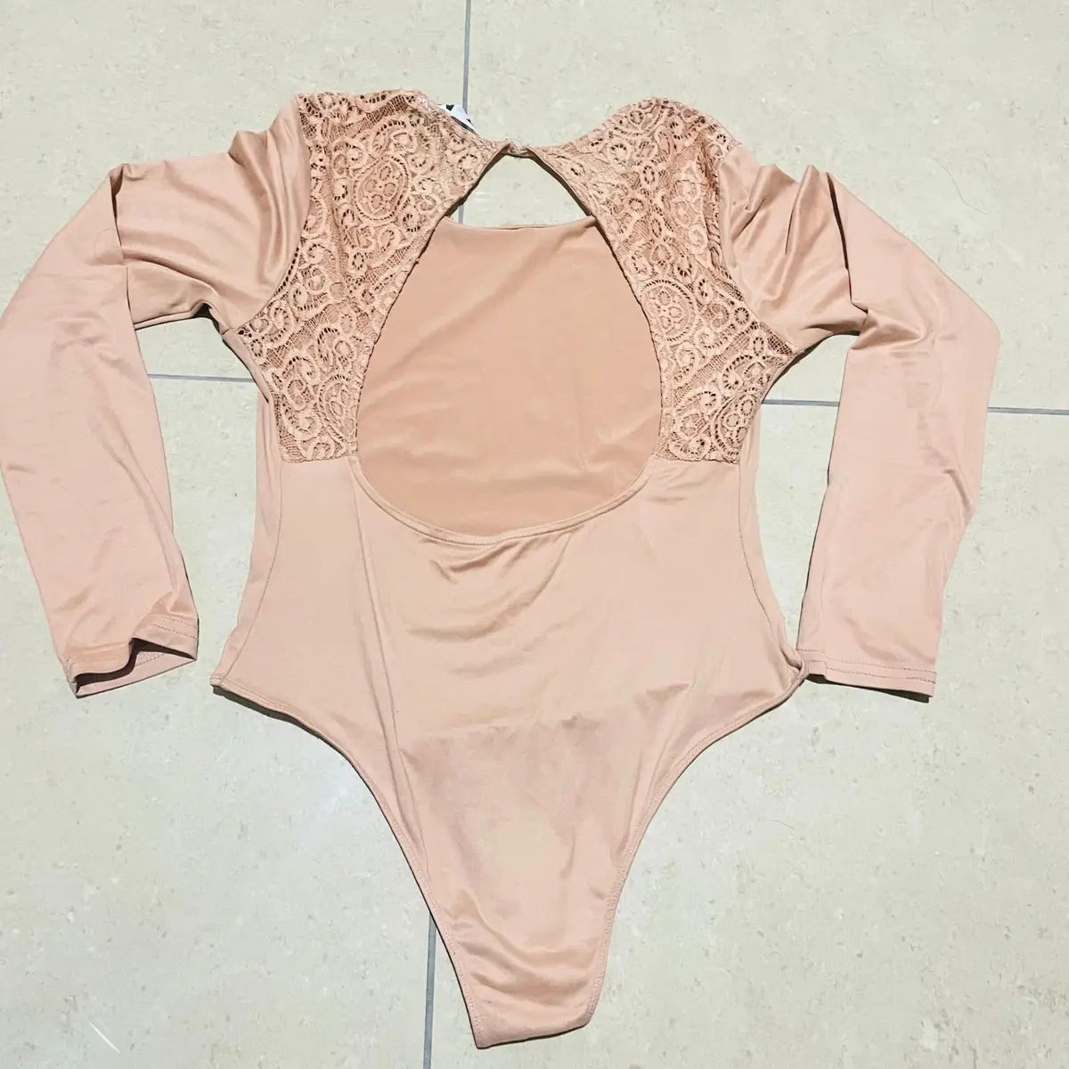 Mr Price Nude Lace Open Back Bodysuit