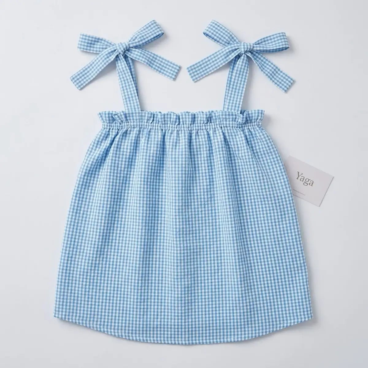 Mr Price Blue Gingham Tie-Strap Top