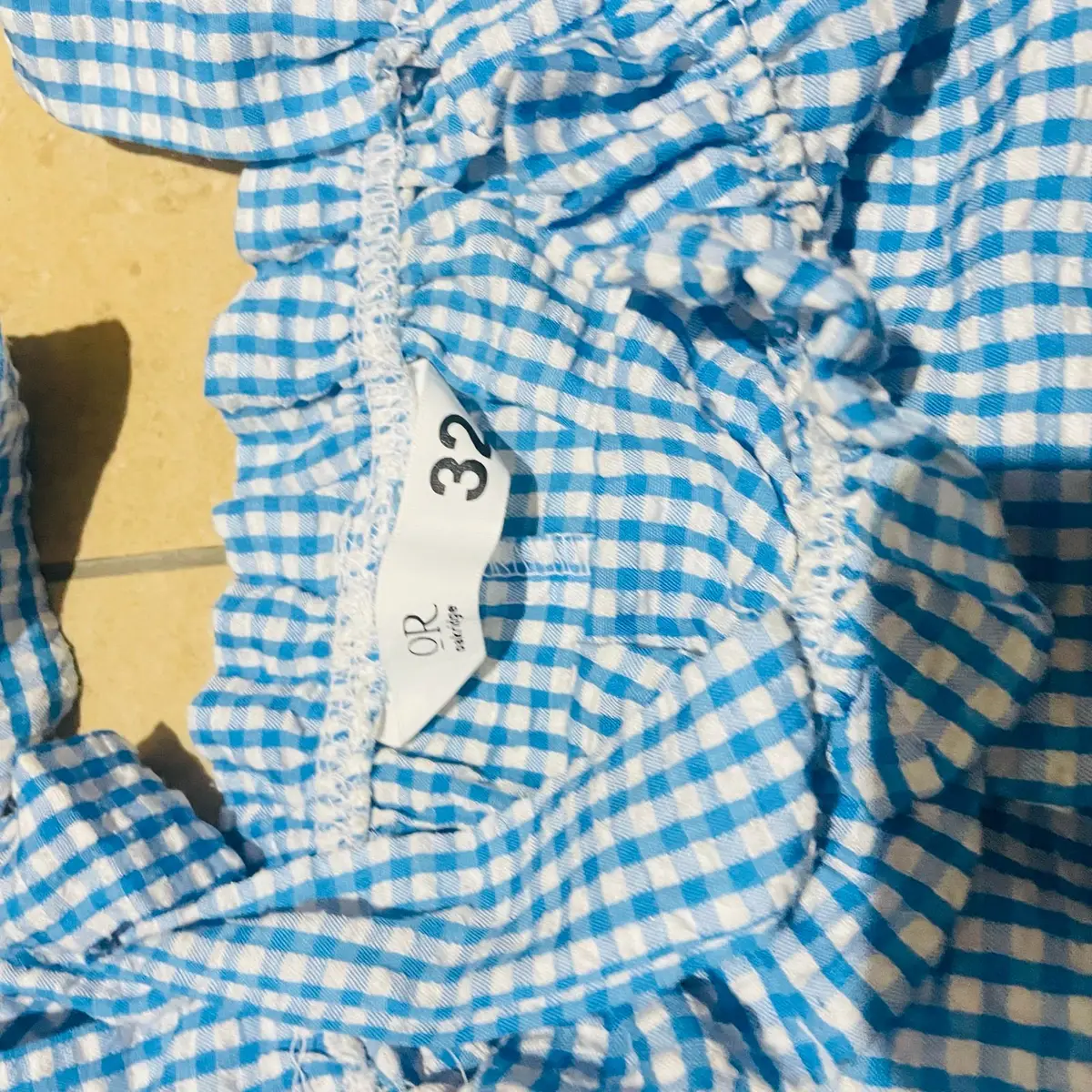 Mr Price Blue Gingham Tie-Strap Top