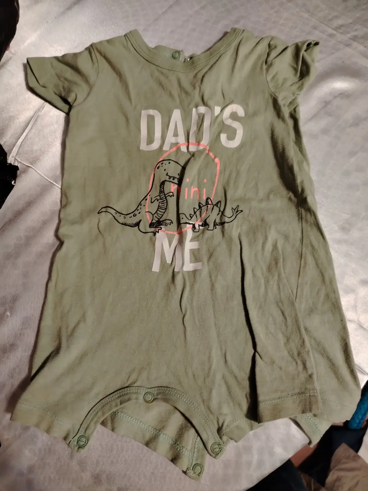 Woolworths Dad's Mini Me Dinosaur Baby Romper