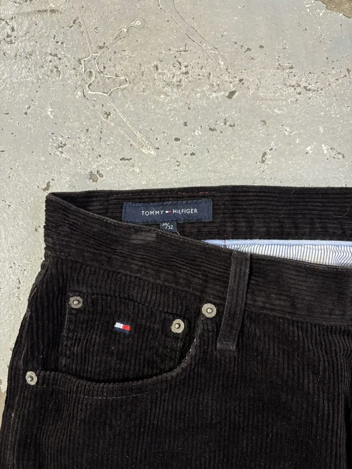 Tommy Hilfiger Black Corduroy Pants