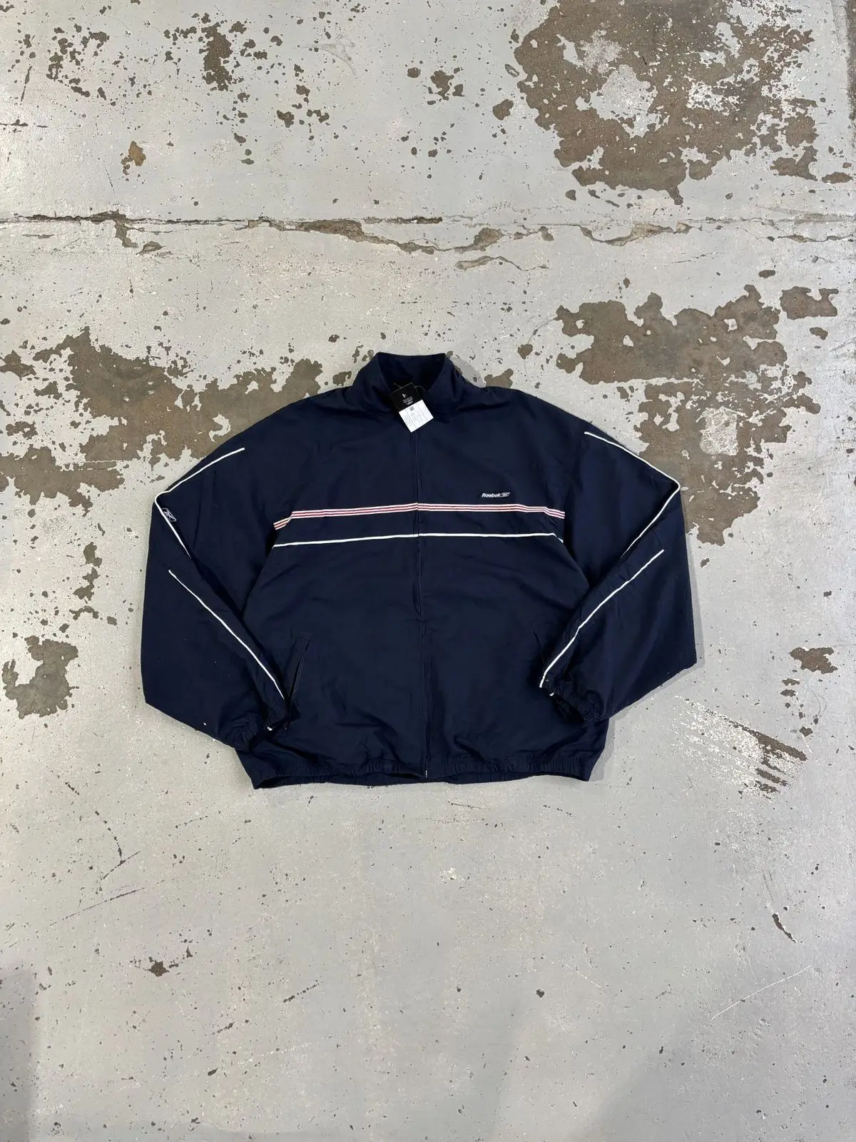 Reebok Vintage Reebok Navy Track Jacket