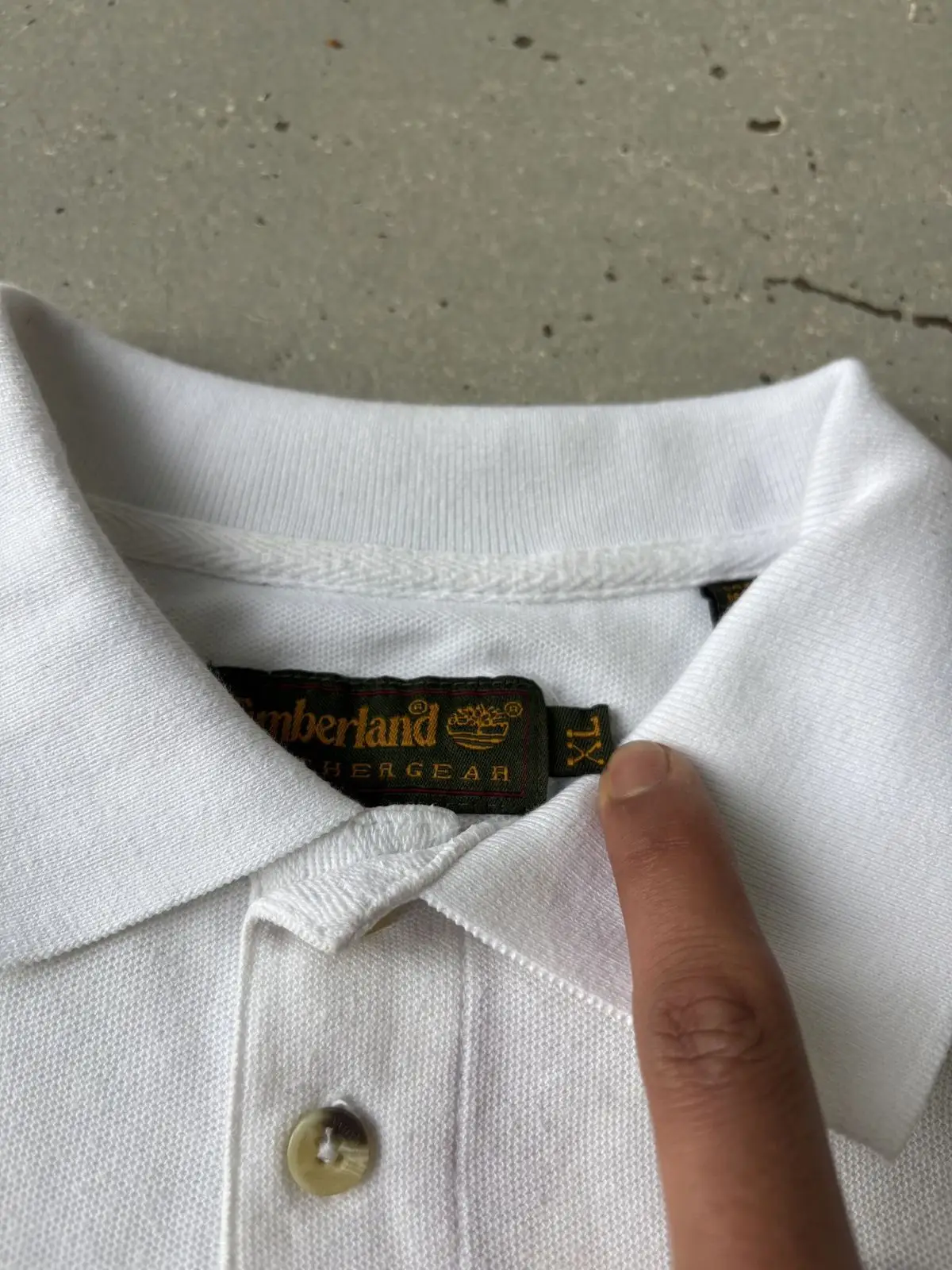 Timberland White Polo Shirt