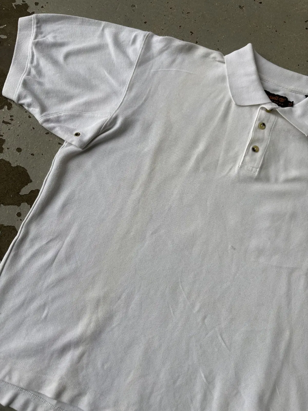 Timberland White Polo Shirt