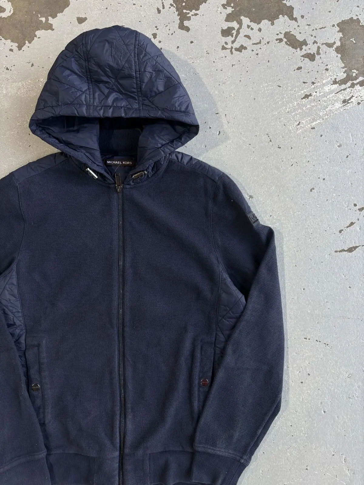 Michael Kors Navy Zip Hoodie