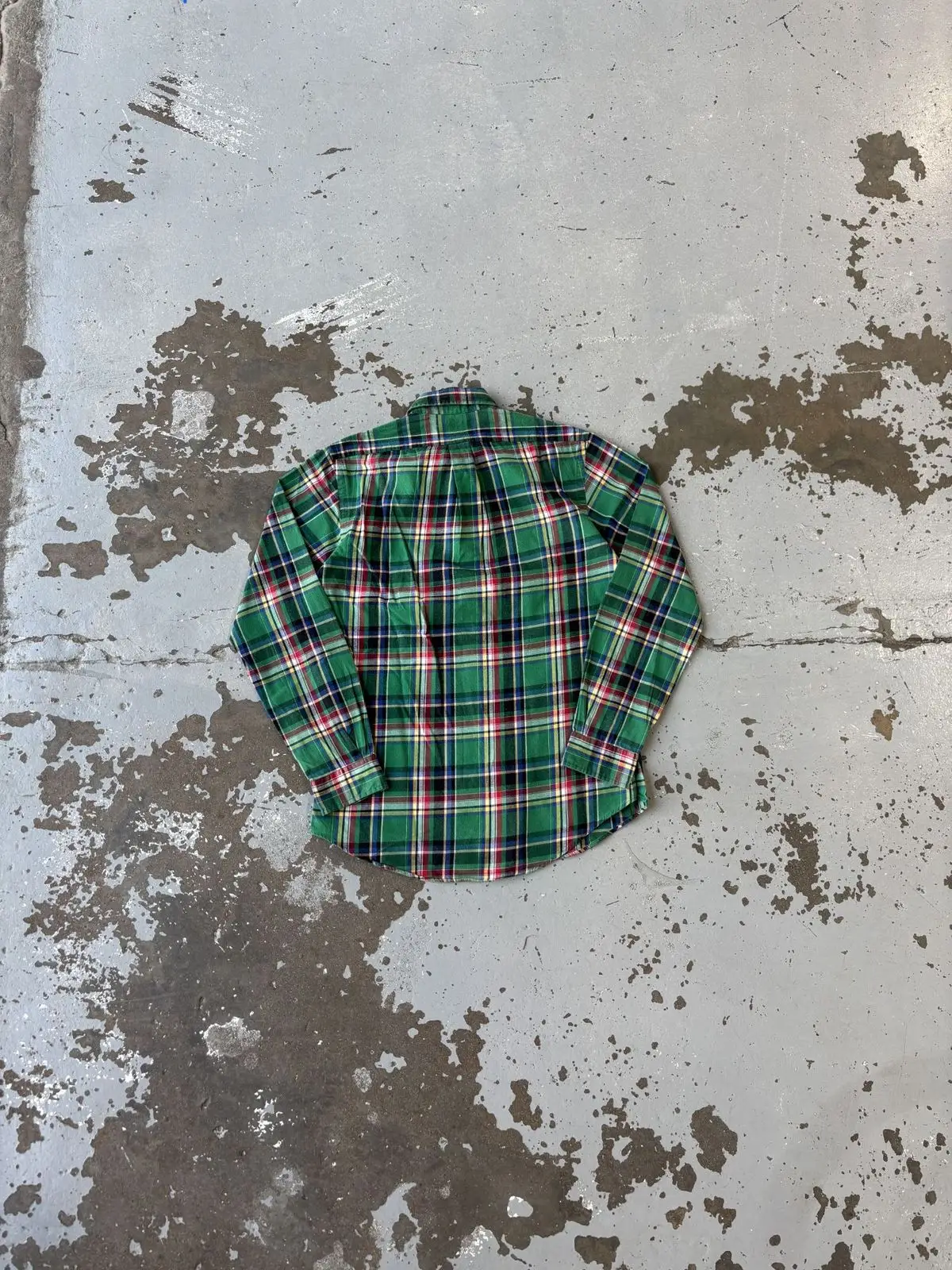 Ralph Lauren Green Plaid Long Sleeve Shirt
