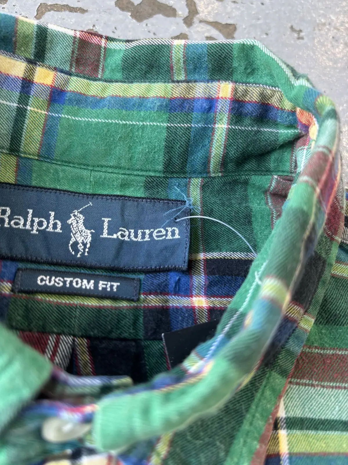 Ralph Lauren Green Plaid Long Sleeve Shirt