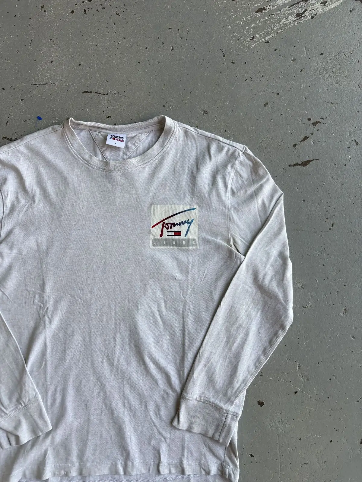 Tommy Jeans Long Sleeve T-Shirt Grey
