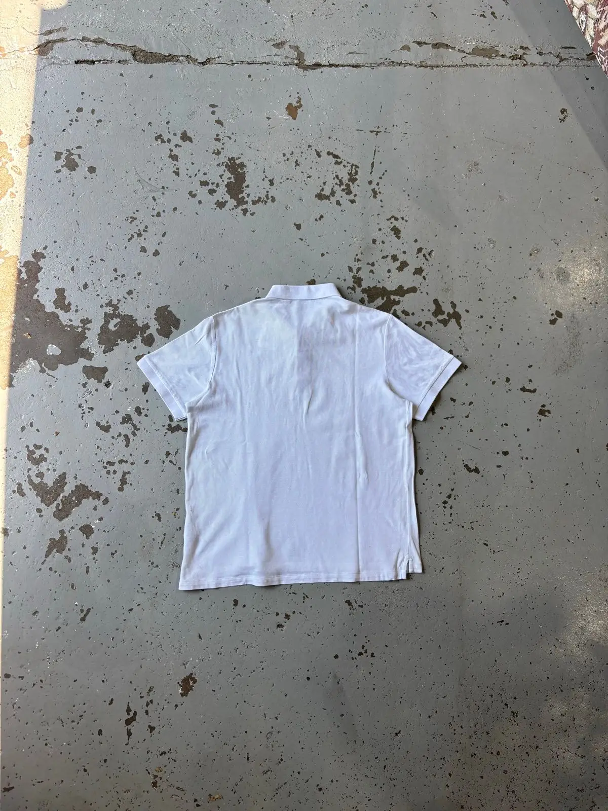 Burberry White Polo Shirt XL