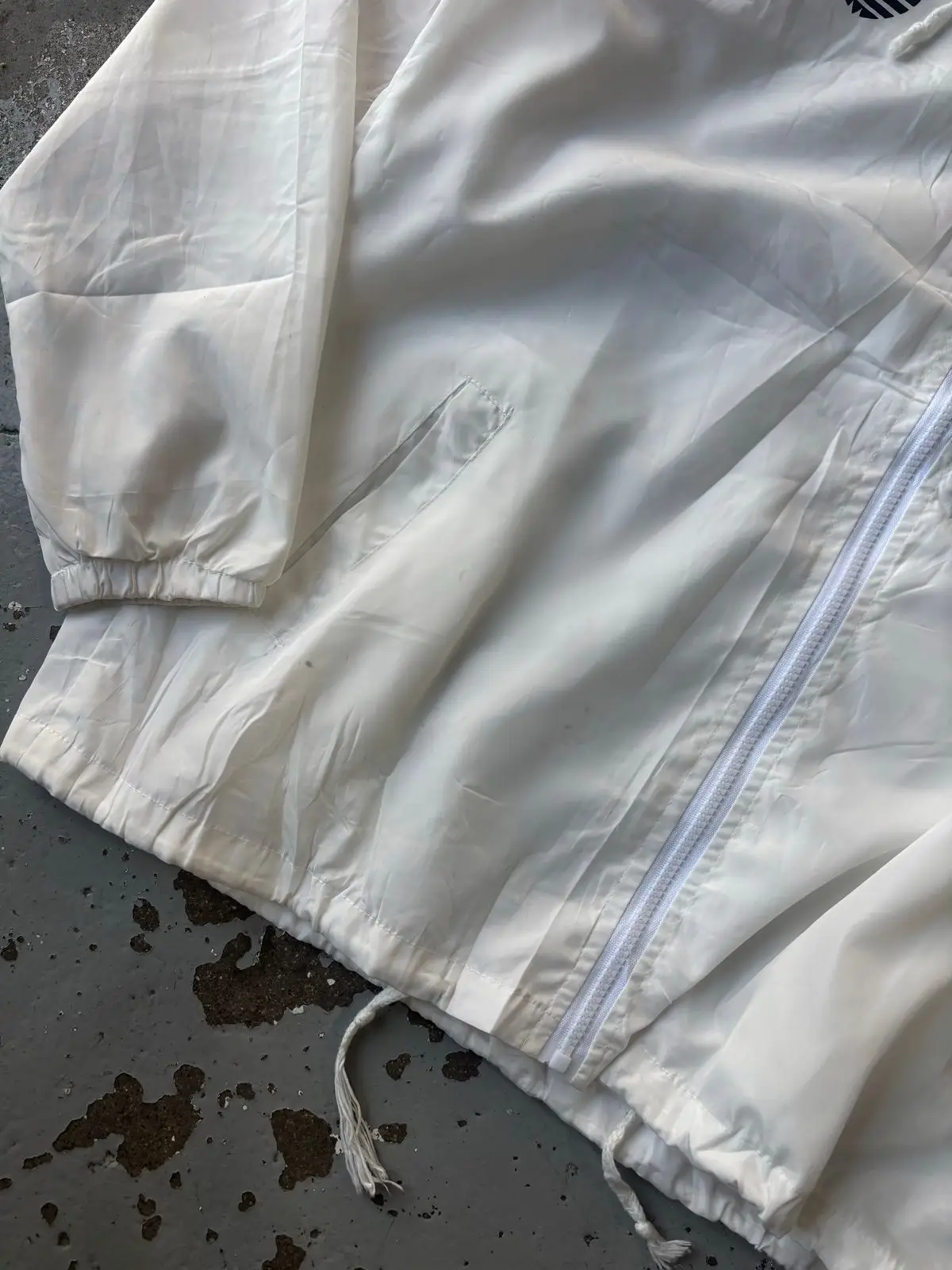 Adidas Yeezy White Windbreaker Jacket