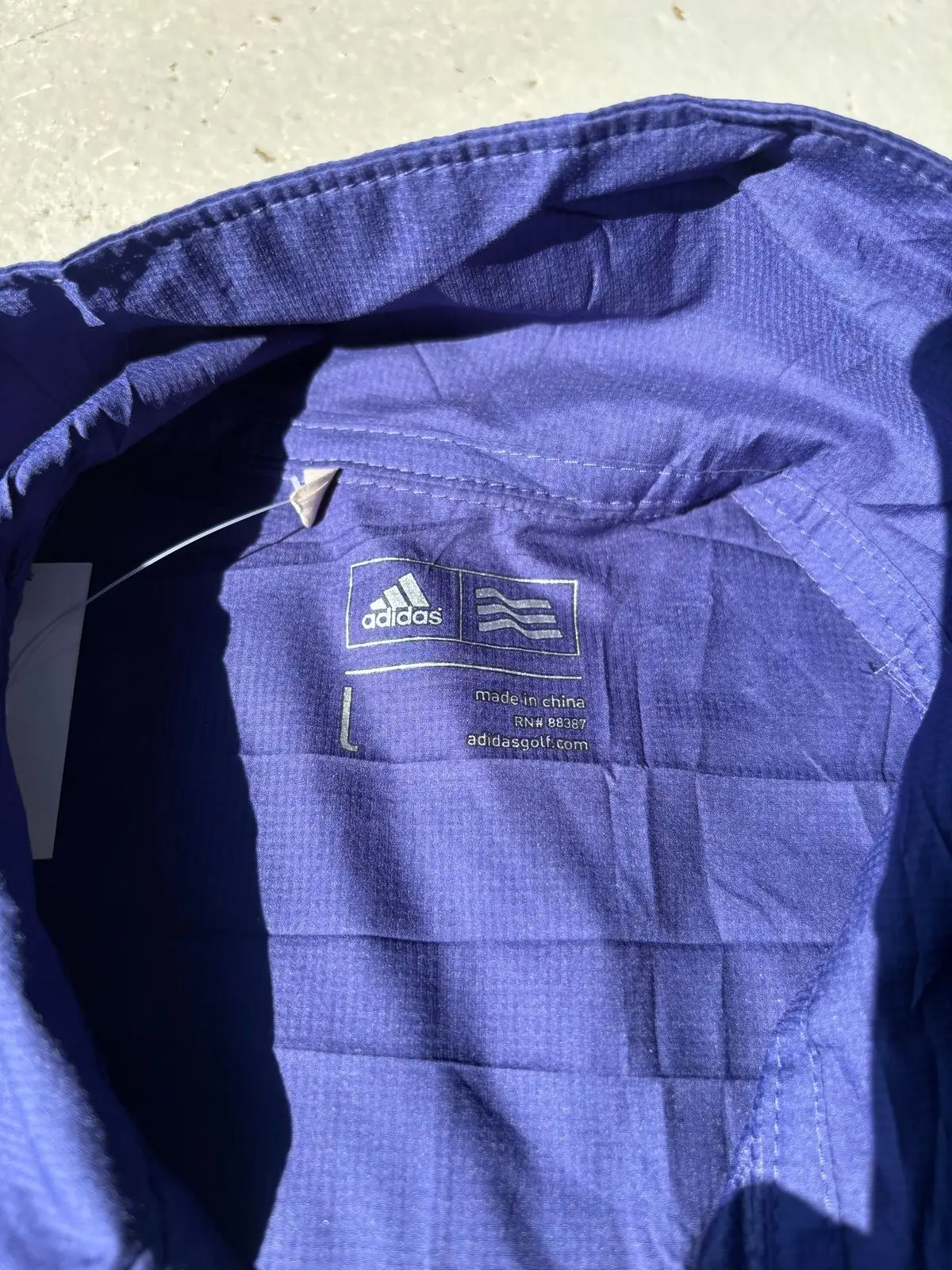 Ancora Blue and Mint Green Half-Zip Windbreaker