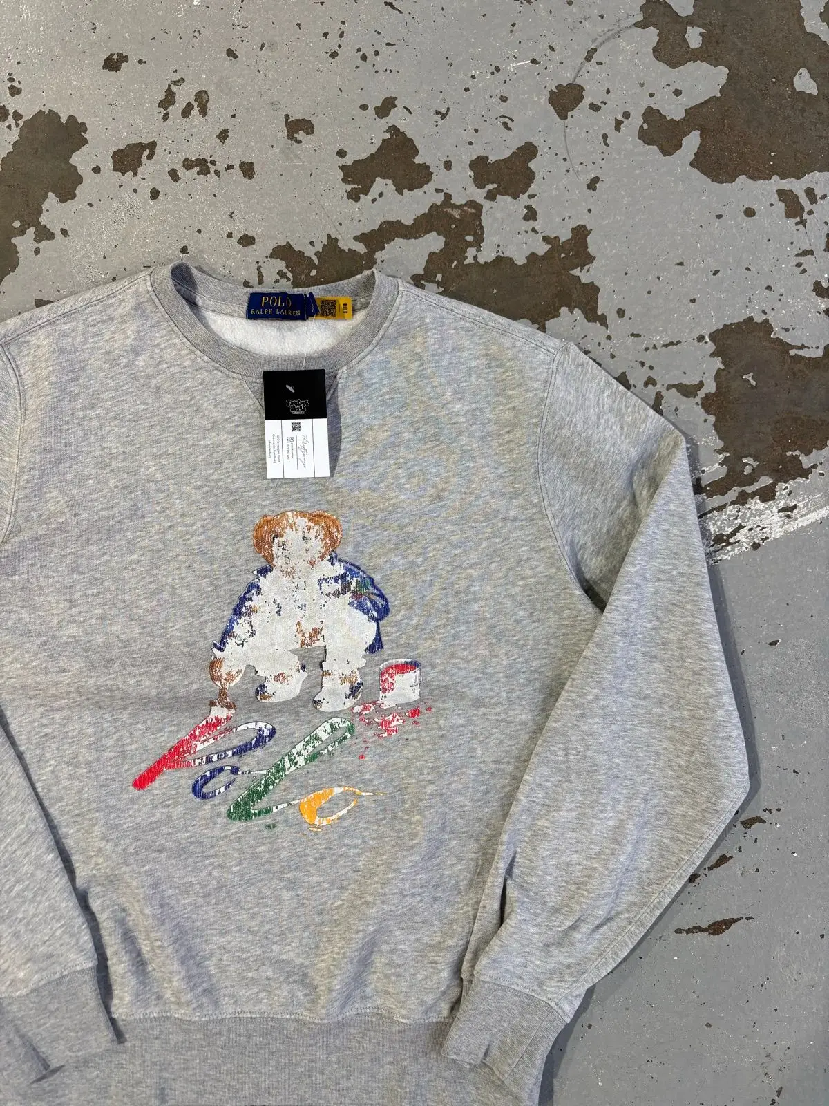 Polo Ralph Lauren Bear Graphic Sweatshirt Grey