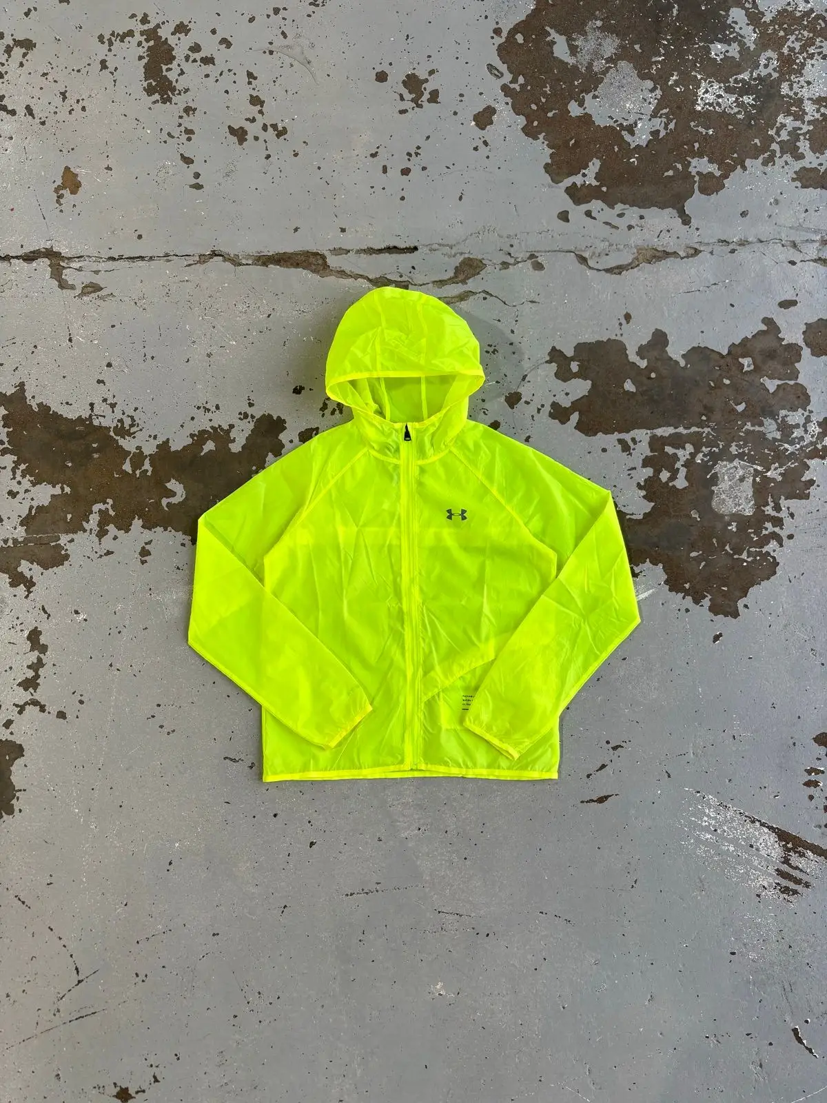 Under Armour Neon Yellow Windbreaker Jacket